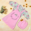Girls Pink Color Casual Wear Dress