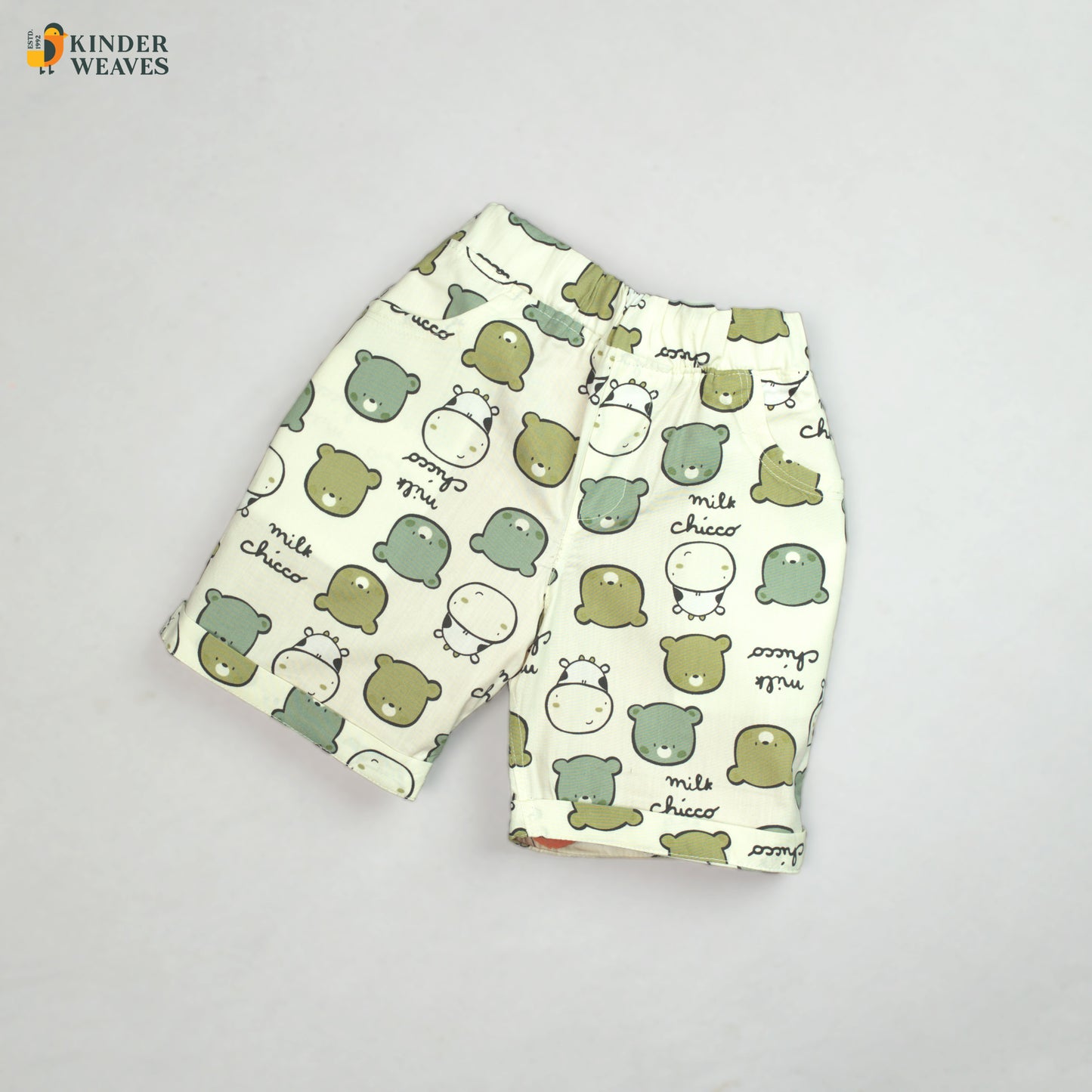 Boys Cot Set – Mehndi Green (Premium Quality Cotton)