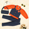 Girls Blue Color Casual Wear Dress