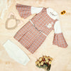 Girls Red Color Casual Wear Dress