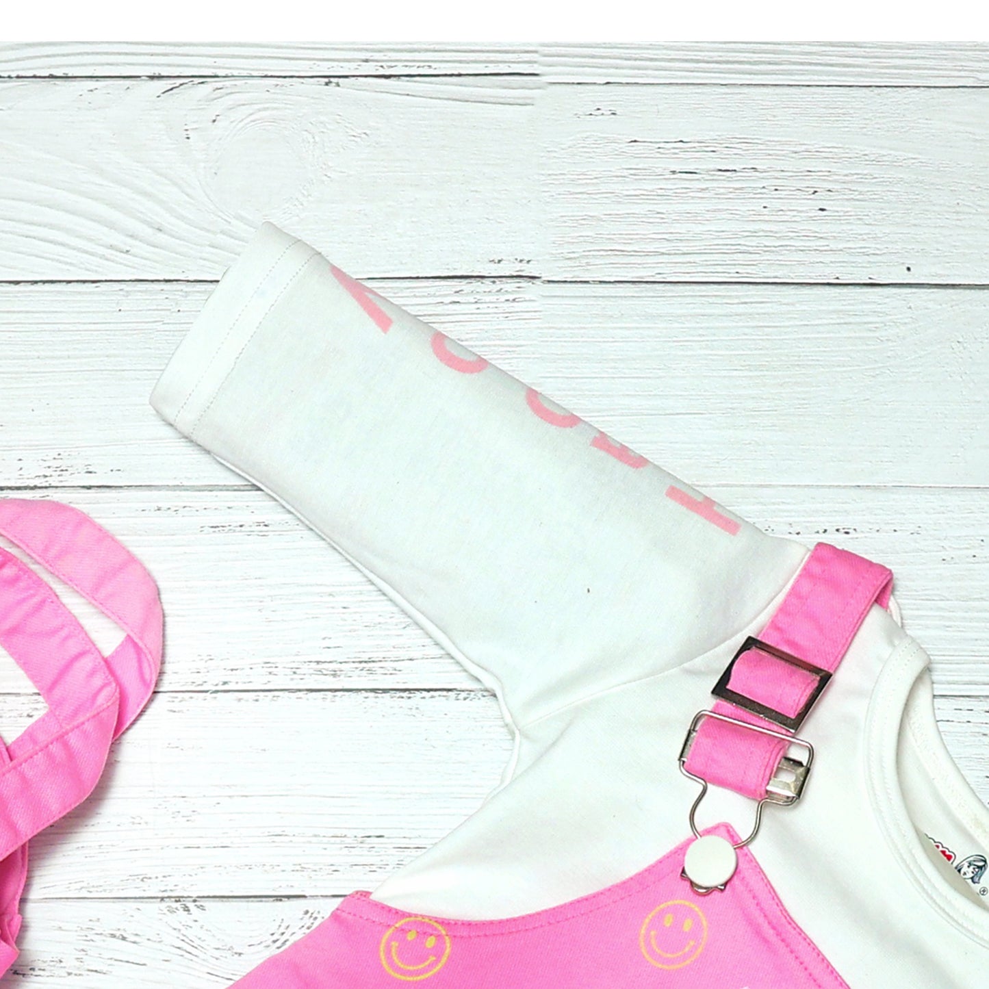 Girls Pink Casual Wear Dress