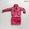 Adorable Knitted Maroon Color Woolen Drees For Girls – Winter Special