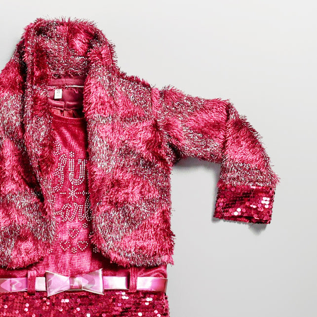 Adorable Knitted Maroon Color Woolen Drees For Girls – Winter Special