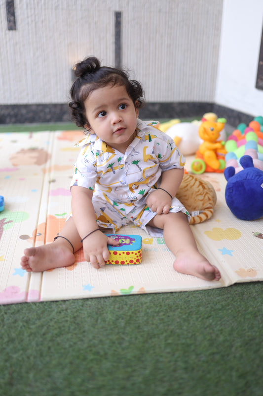 Boys Cot Set – White (Premium Quality Cotton)