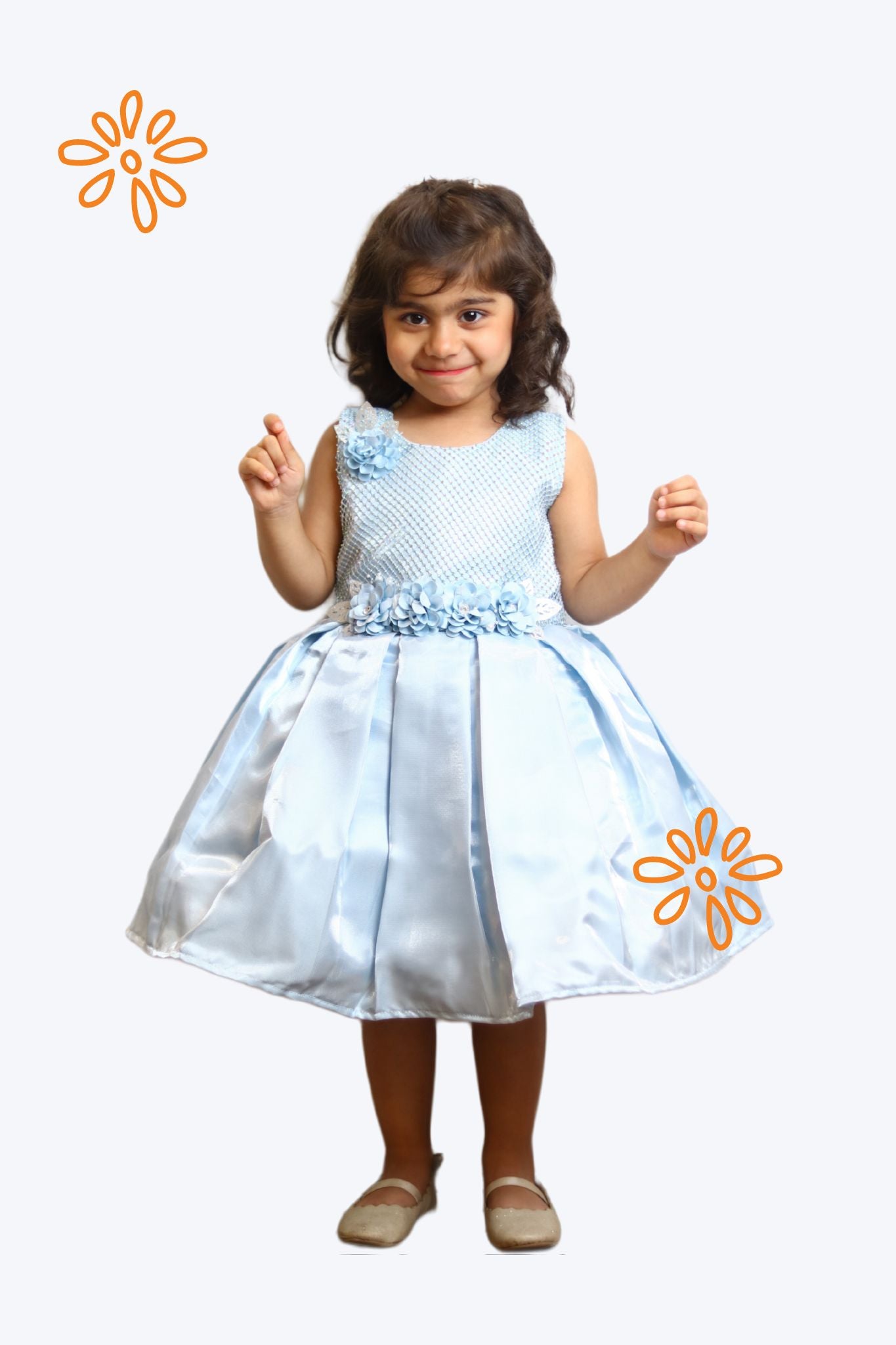 Lovely Sky Blue Frock For Every Occasion