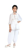 White Patiala Suit for Girls