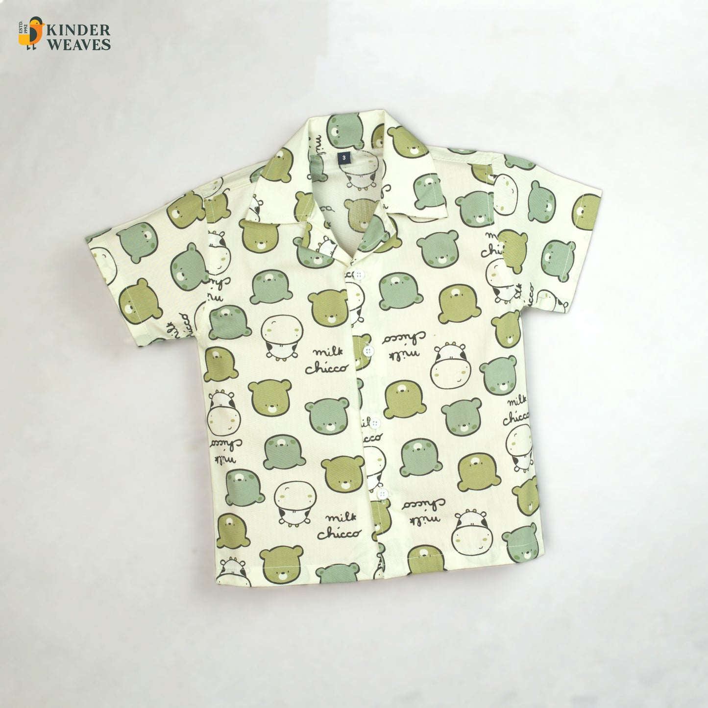 Boys Cot Set – Mehndi Green (Premium Quality Cotton)