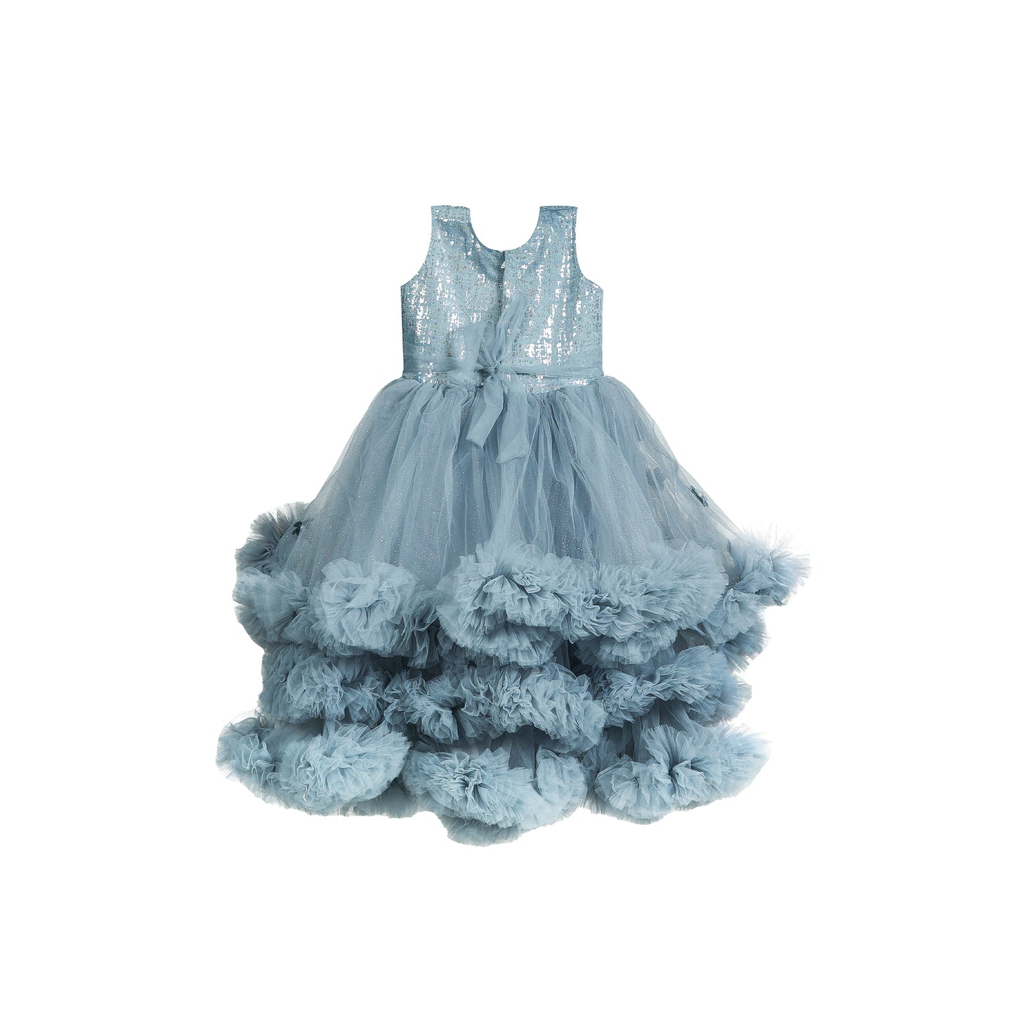 Girl Sky Blue Gown Dress