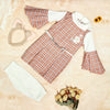 Girls  Red Color Casual Wear Dress