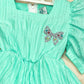 Girls  Green Casual Wear Dress