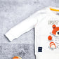 Boy's Set of White T-shirt and Yellow Pants With Cute Bear Print