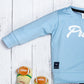 Boy's Set of Sky Blue T-shirt and Black Pants With Prince Print