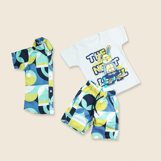 Boy's Printed 3-Piece Cord Set