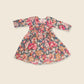 Girls Floral Print Casual Wear Dress