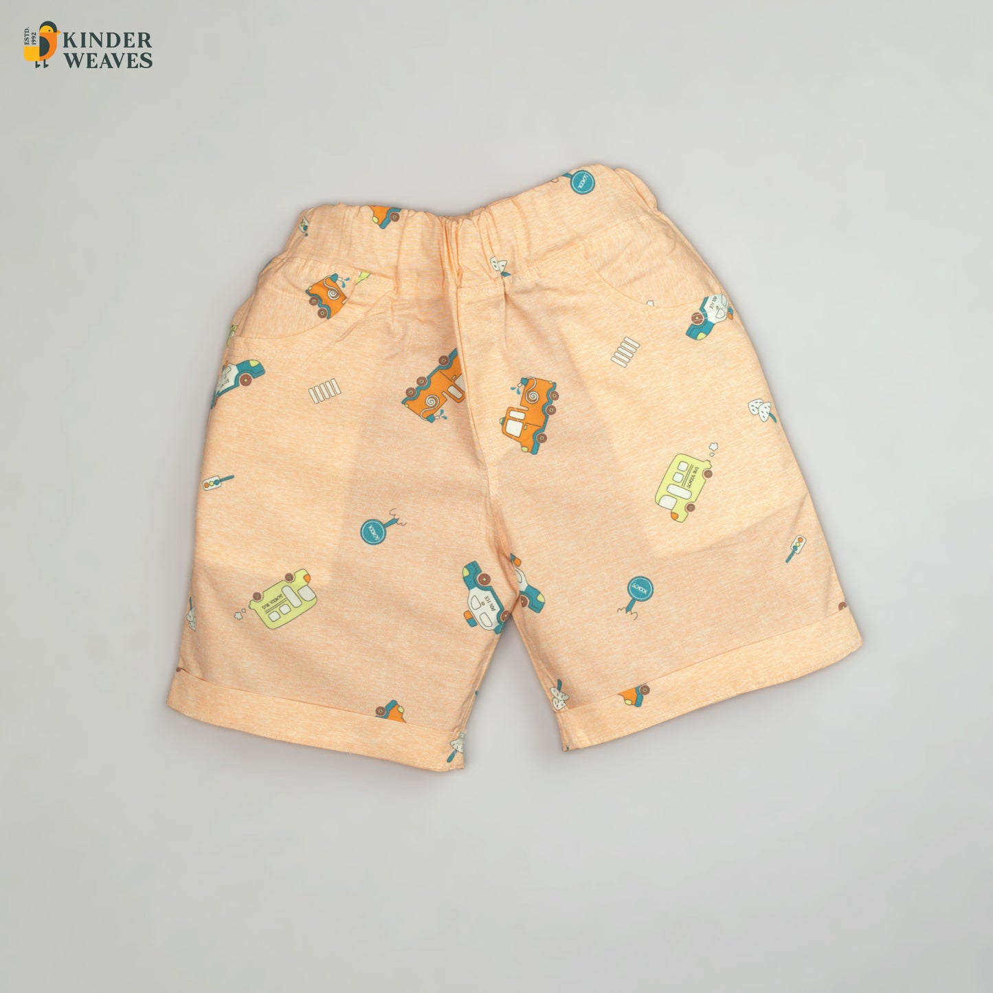 Boys Cot Set – Orange (Premium Quality Cotton)