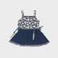 Girls Traditional Navy Blue Patiala