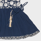 Girls Traditional Navy Blue Patiala