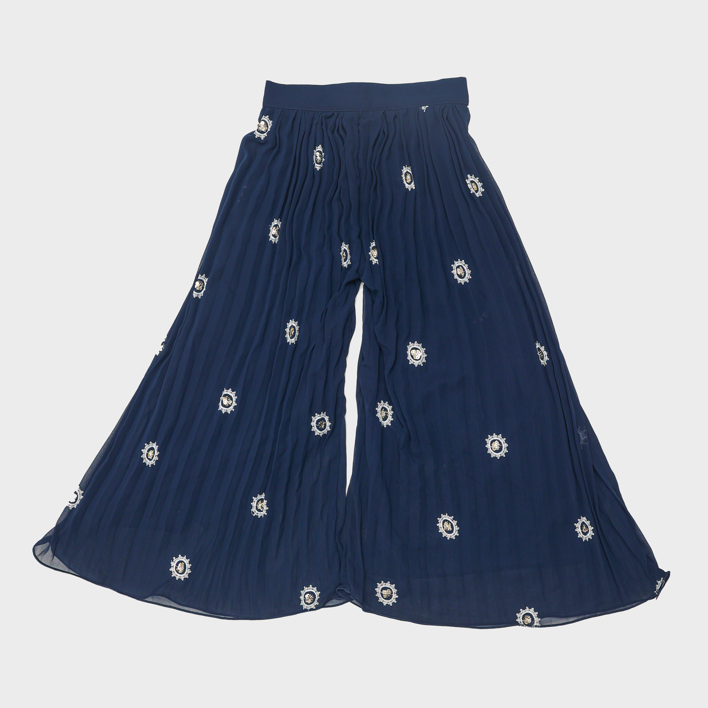 Girls Traditional Navy Blue Patiala