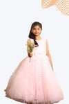 Beautiful Peach Color Gown Dress For Girl