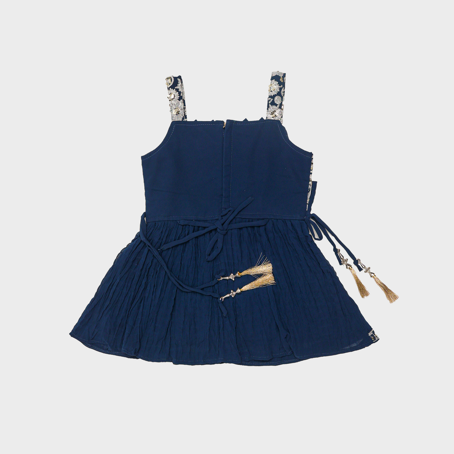 Girls Traditional Navy Blue Patiala