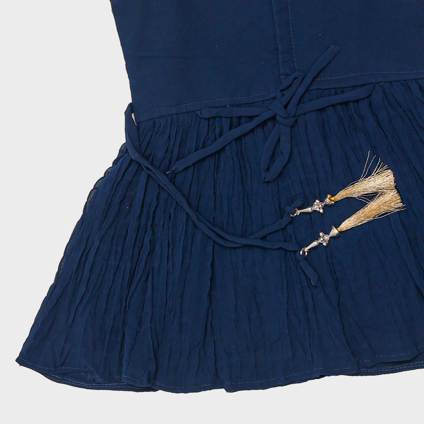 Girls Traditional Navy Blue Patiala