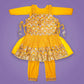 Mustard Color Patiala Attire for Girls