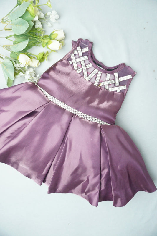 Super Comfortable Purple Frock for Every Occasion