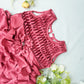 Charming Pink Color Frock For Girls