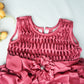 Charming Pink Color Frock For Girls