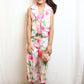 Pink Floral Print Western Wear Dress