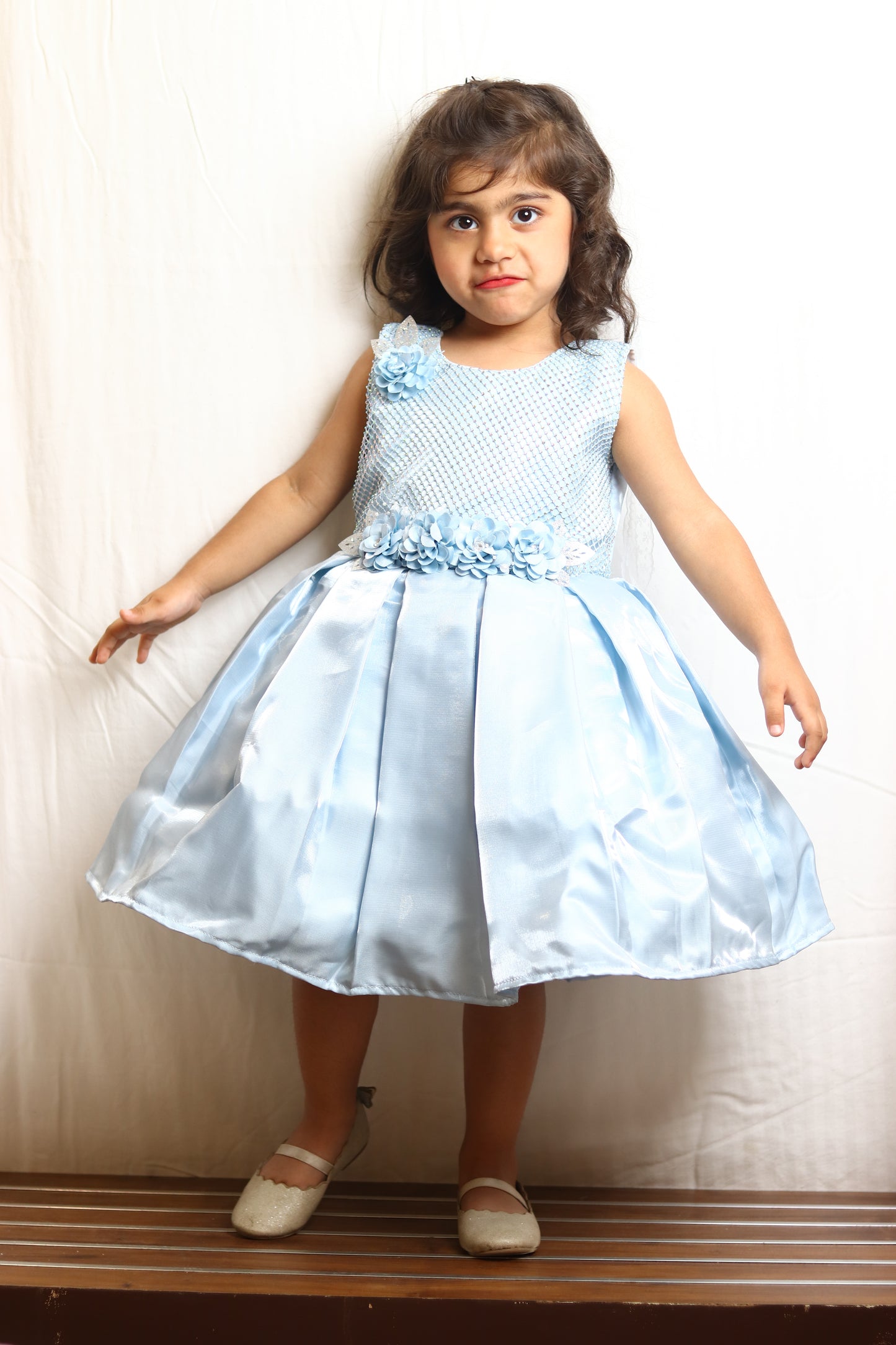 Lovely Sky Blue Frock For Every Occasion