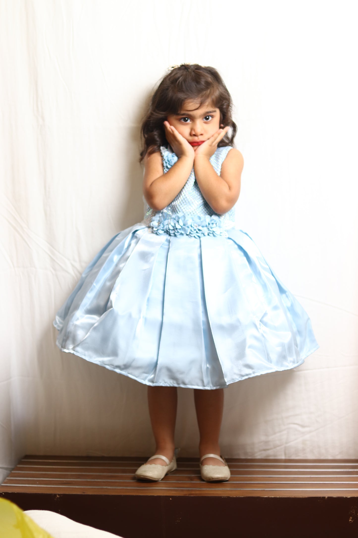 Lovely Sky Blue Frock For Every Occasion