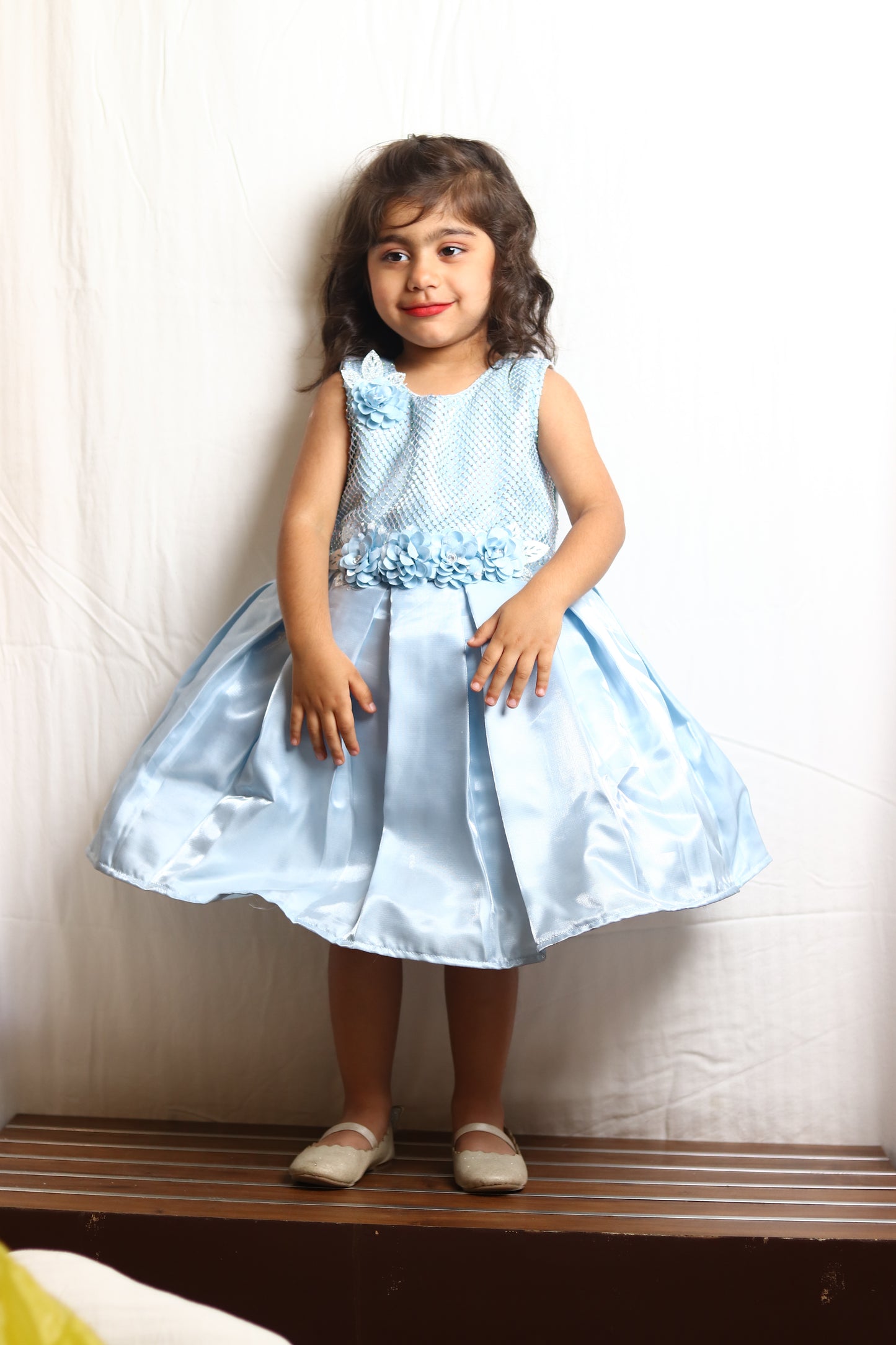 Lovely Sky Blue Frock For Every Occasion