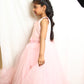 Beautiful Peach Color Gown Dress For Girl