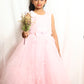 Beautiful Peach Color Gown Dress For Girl