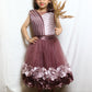 Sweet Chocolate Color Frock For Girls