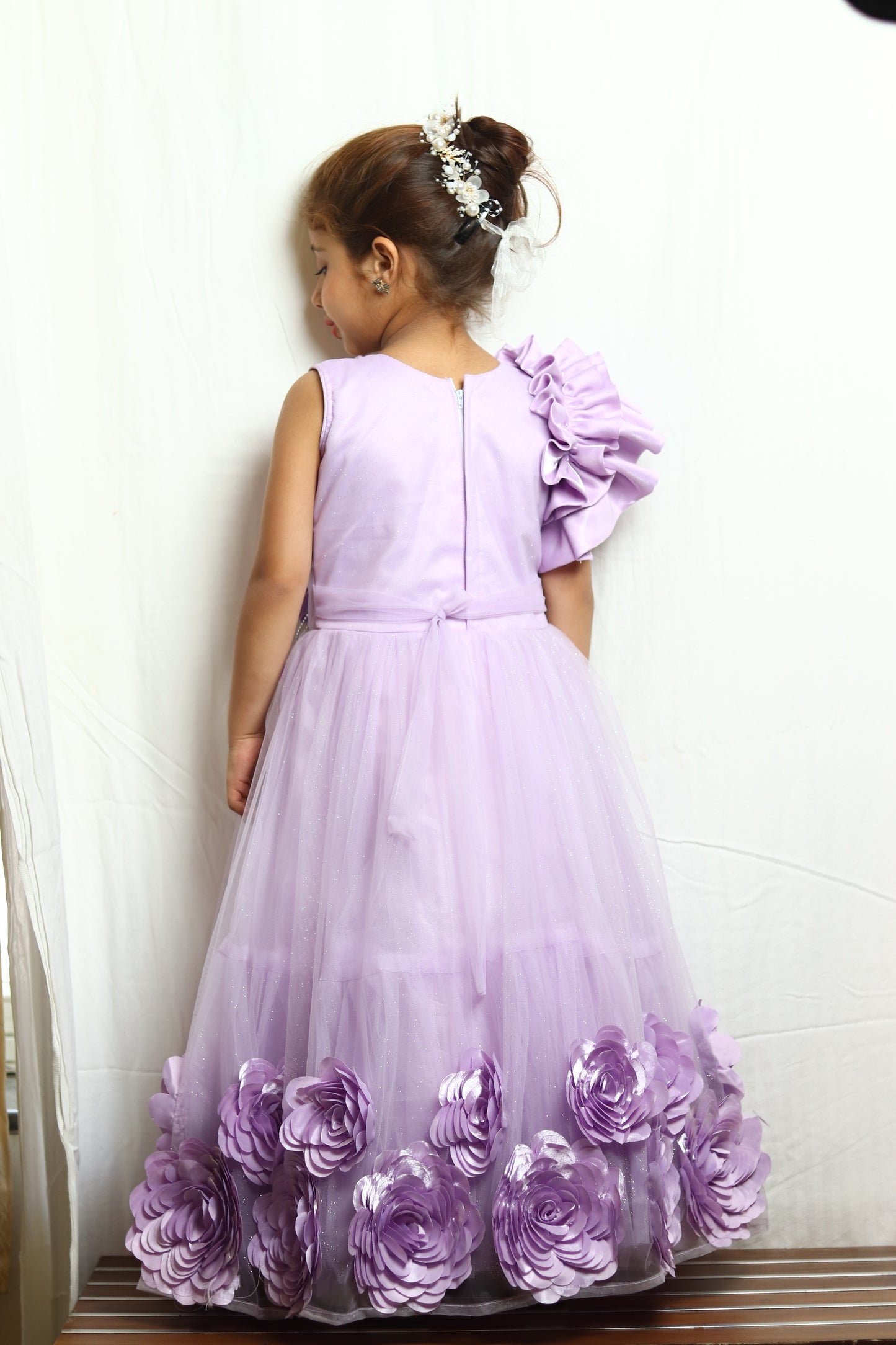 Beautiful Purple Color Gown Dress For Girl