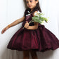 Elegant Wine Color Frock For Stylish Girls