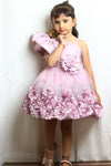 Cute O-Pink Color Frock For Girl