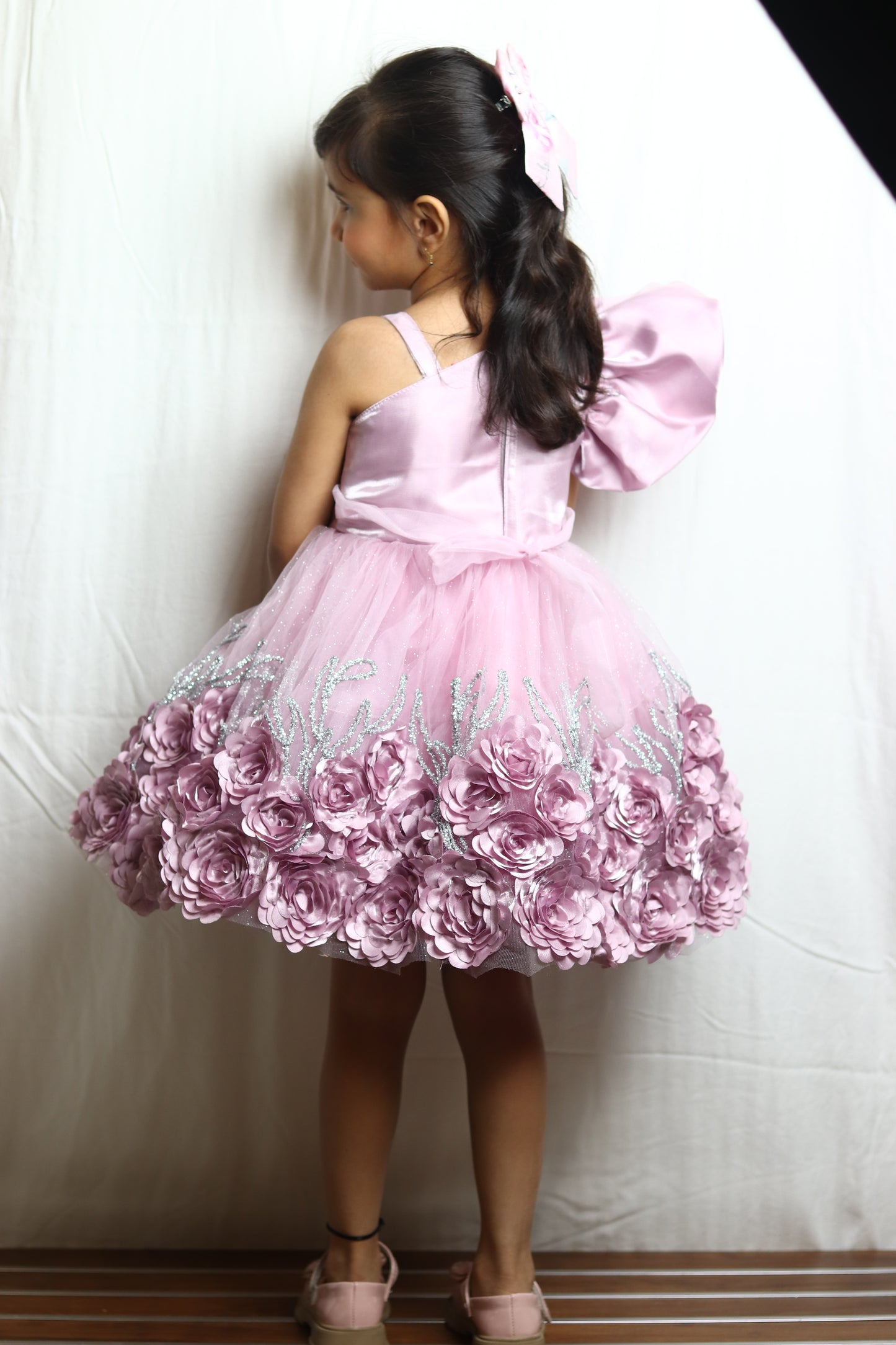 Cute O-Pink Color Frock For Girl