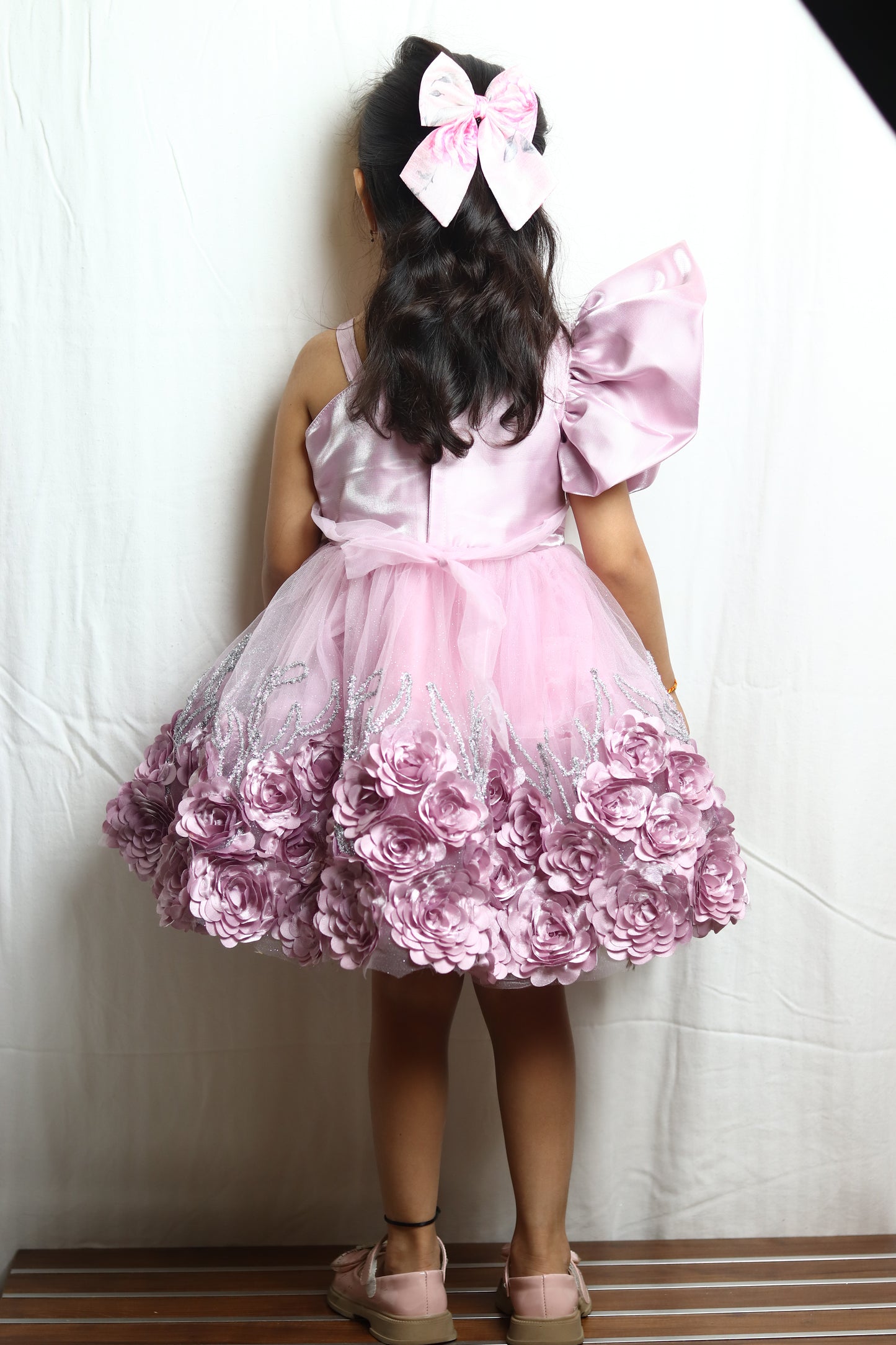 Cute O-Pink Color Frock For Girl