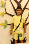 Boys Printed Yellow Cord Set