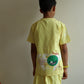 Boys Printed Yellow Cord Set