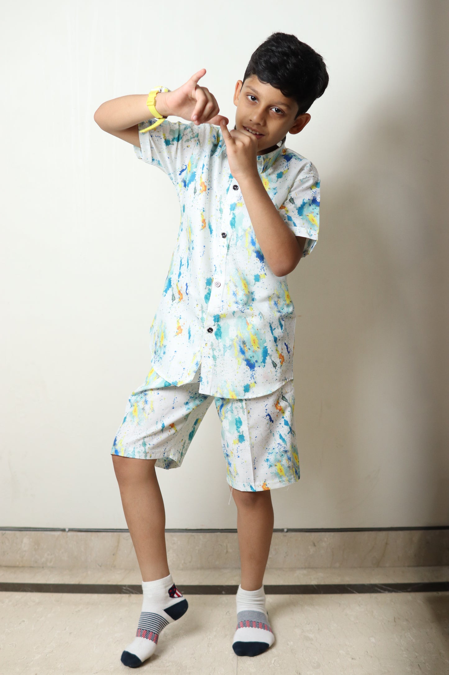 Stylish Printed Cord Set For Boy's