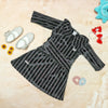 Girls  Black Color Casual Wear Dress