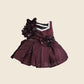 Elegant Wine Color Frock For Stylish Girls