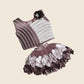 Sweet Chocolate Color Frock For Girls