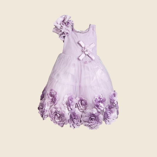 Beautiful Purple Color Gown Dress For Girl