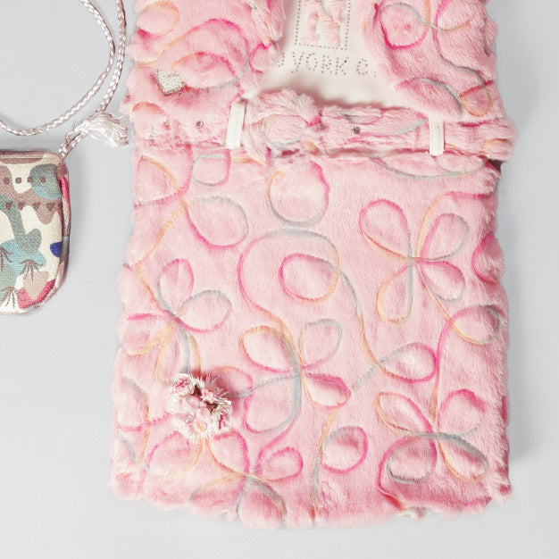 Cozy Winter Woolen Pink Color Dress For Girls It Also Includes Stylish Bag