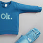 Boy's Set Of Printed Blue T-shirts And Denim Pants